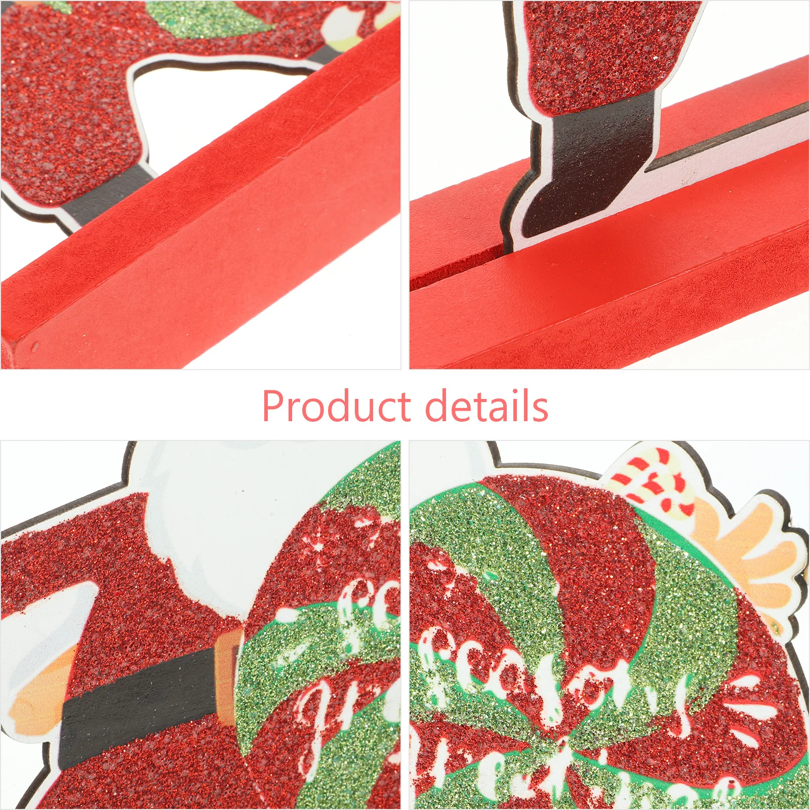 

Creative Christmas Table Sign Ornament Wooden Desktop Decoration Centerpiece Holiday Party Decor Xmas Tabletop Adornment Coffee