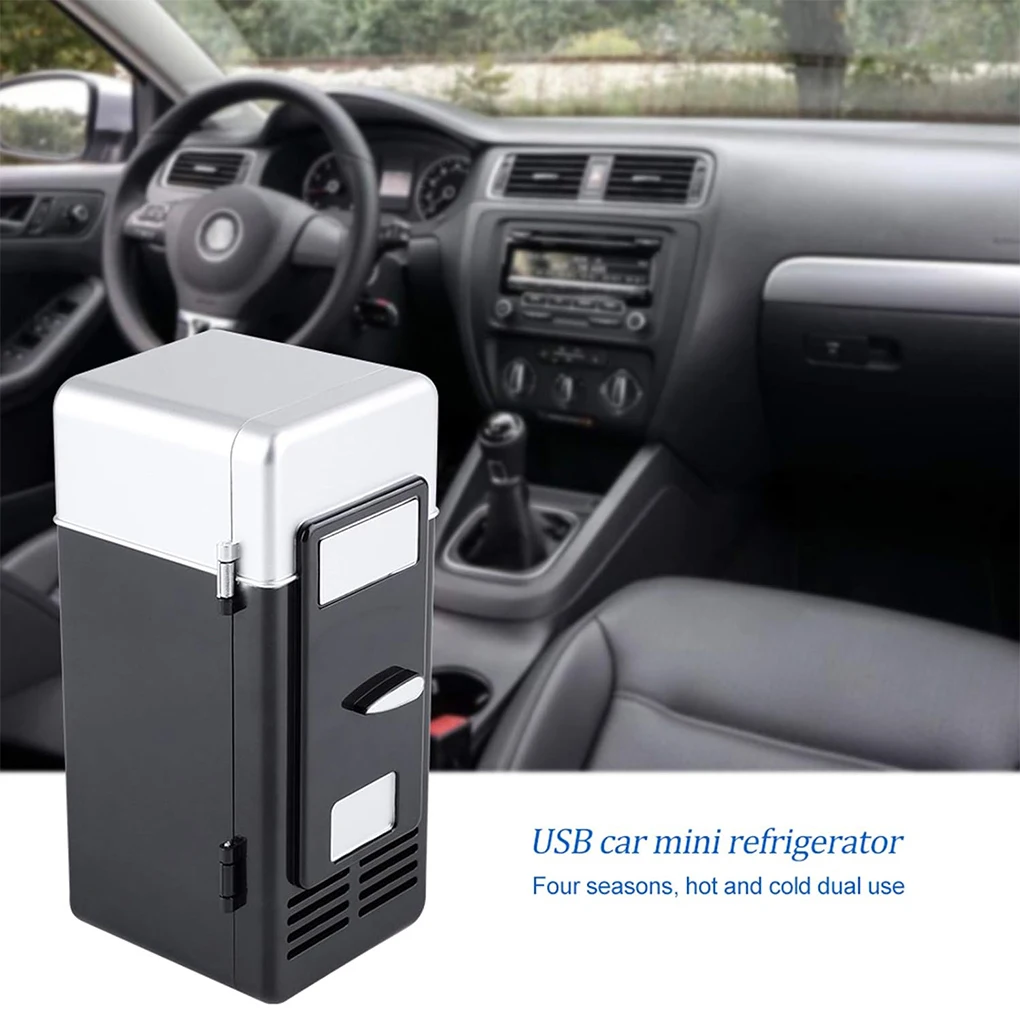 

Car Home USB Mini Refrigerator USB Electric Refrigerator Usb Mini Fridge for Travel Car Office Compact Portable Freezer Cooler