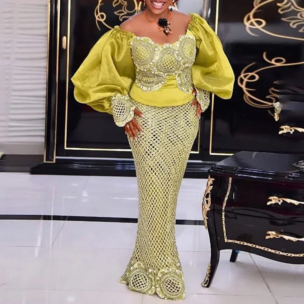 Африканские платья для женщин, традиционные наряды в Анкаре, облегающее платье с пышными рукавами, вечерние платья Boubou, Дубай, Vestidos 2023,