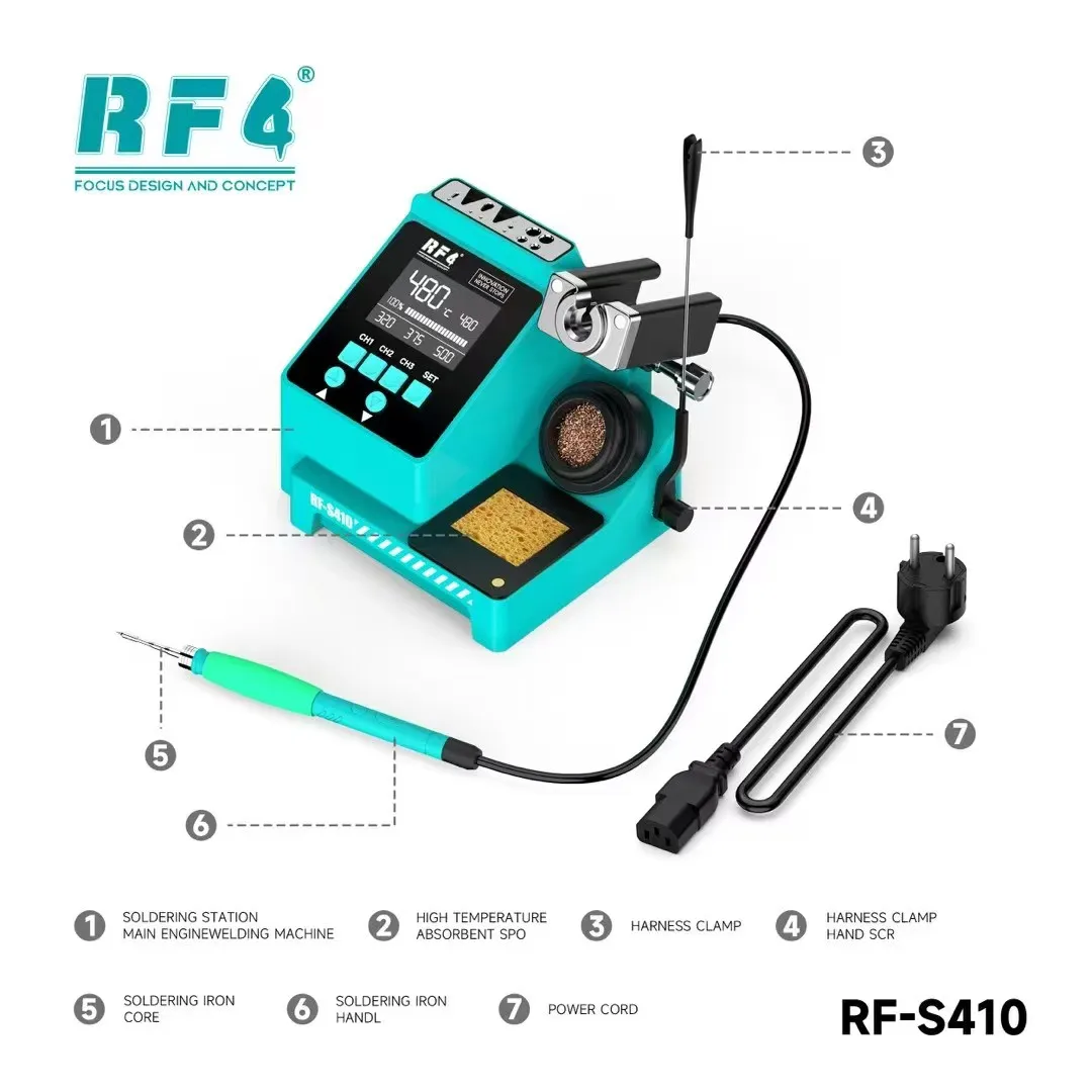 RF-S410 Welding Table Hree Memory Channels Rapidly Switch Temperatures At One Click To Meet Various Welding Needs