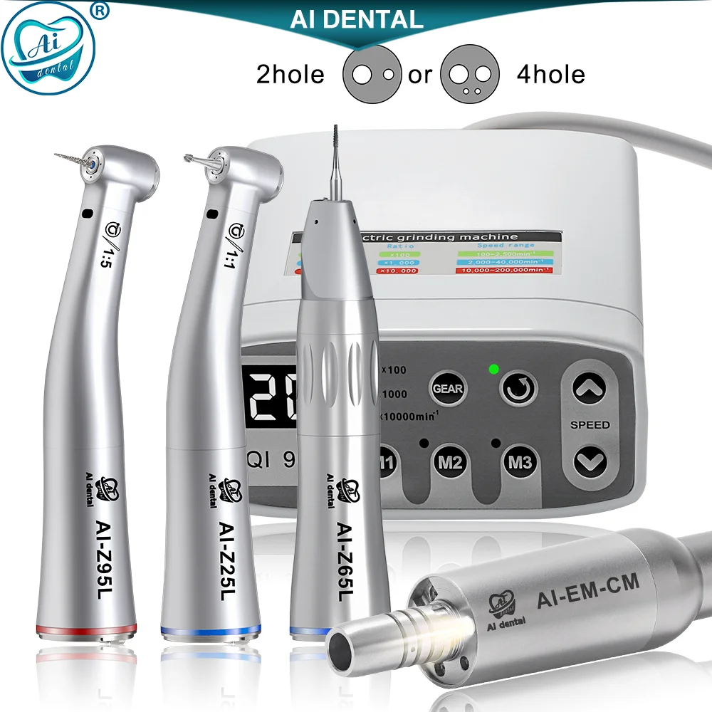 Dental Z series Contra Angle Handpiece only or 2/4 hole Electric Micromotor AI-EM-CM only or Motor and Handle Kit for option