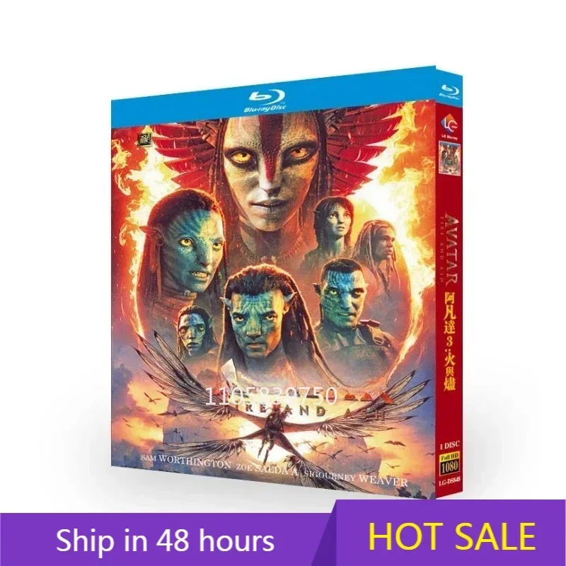 AvatarF ire and Ash (2025) 1-Disc New Sealed Box Set English Audio Blu-ray disc