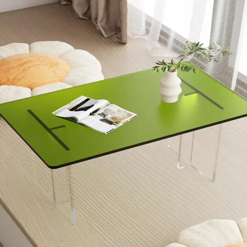 

Household Small Apartment Balcony Acrylic Transparent Bay Window Coffee Table Tea Table Small Desk Computer Table