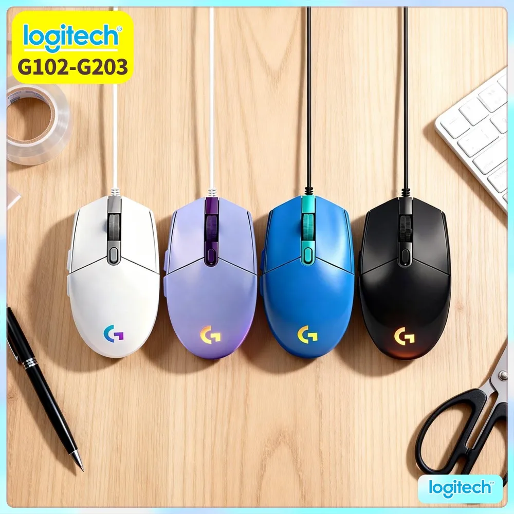Logitech G102 Gaming Mouse, 8X Faster Response, 20M Clicks, RGB Sync, 6 Programmable Buttons, Ideal For RTS Games