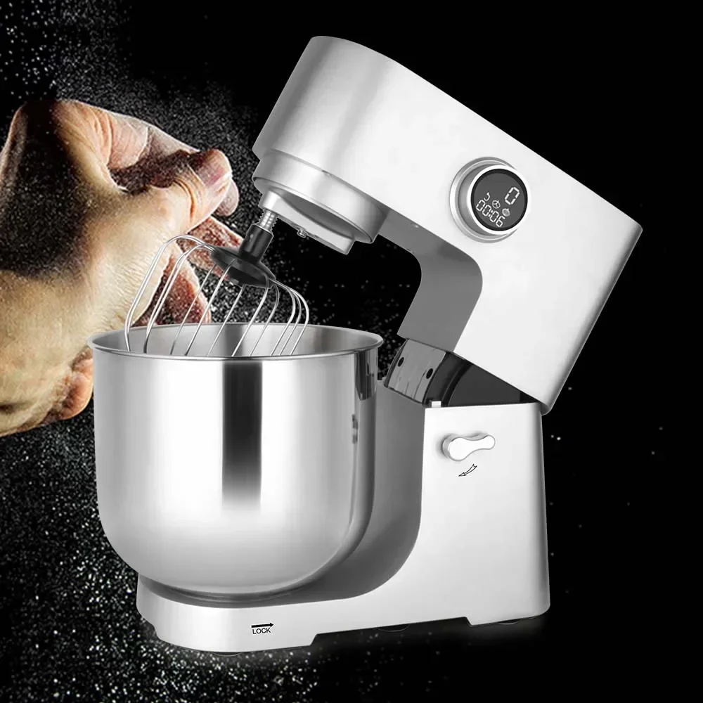 Home Stand Mixer High Power Capacity 2500W 12L 15L Cake Bread Dough  Double Sided Hook  Food 