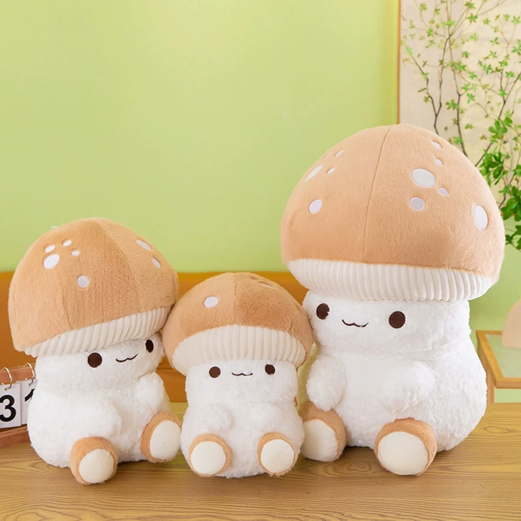 

Cute Giant Mushroom Plush Toy Child Doll Cloth Doll Soothing Companion Mushroom Pillows Doll Room Sofa Ornament
