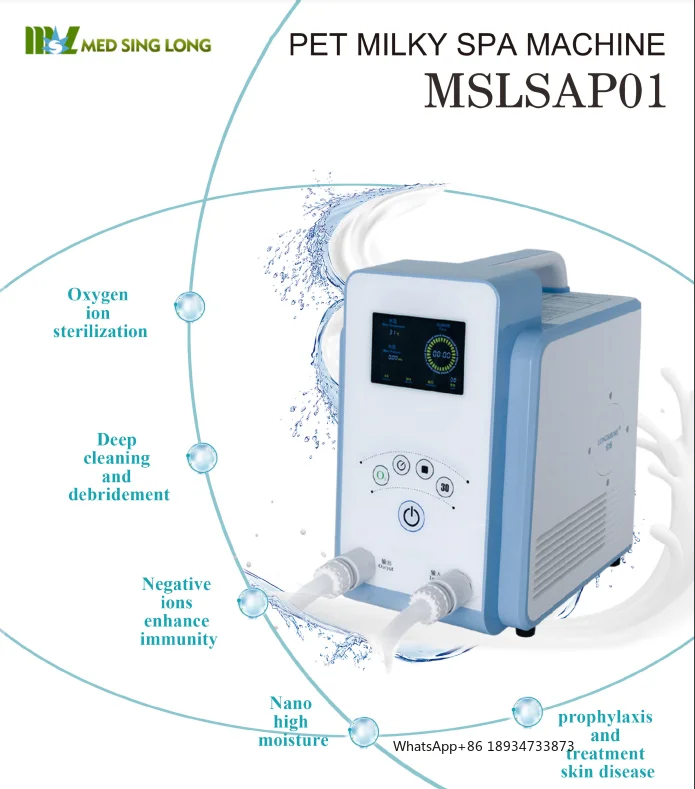 MSLSAP01 Low price Veterinary Equipment Pet Milky SPA Wash Machine  Pet Clinic Cat Dog Bubble Strong Nano Bubble MSLSAP01