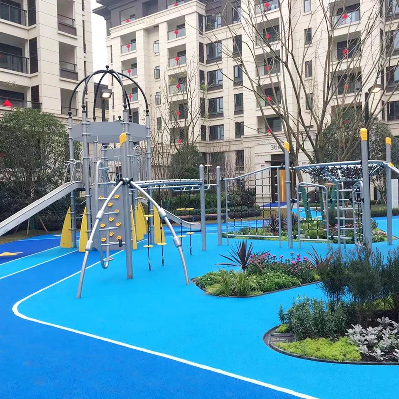 xx- Supply Outdoor Kids Playground Equipment Children Climbing Wall with Rope Net for Community Park Outdoor Play Facility&