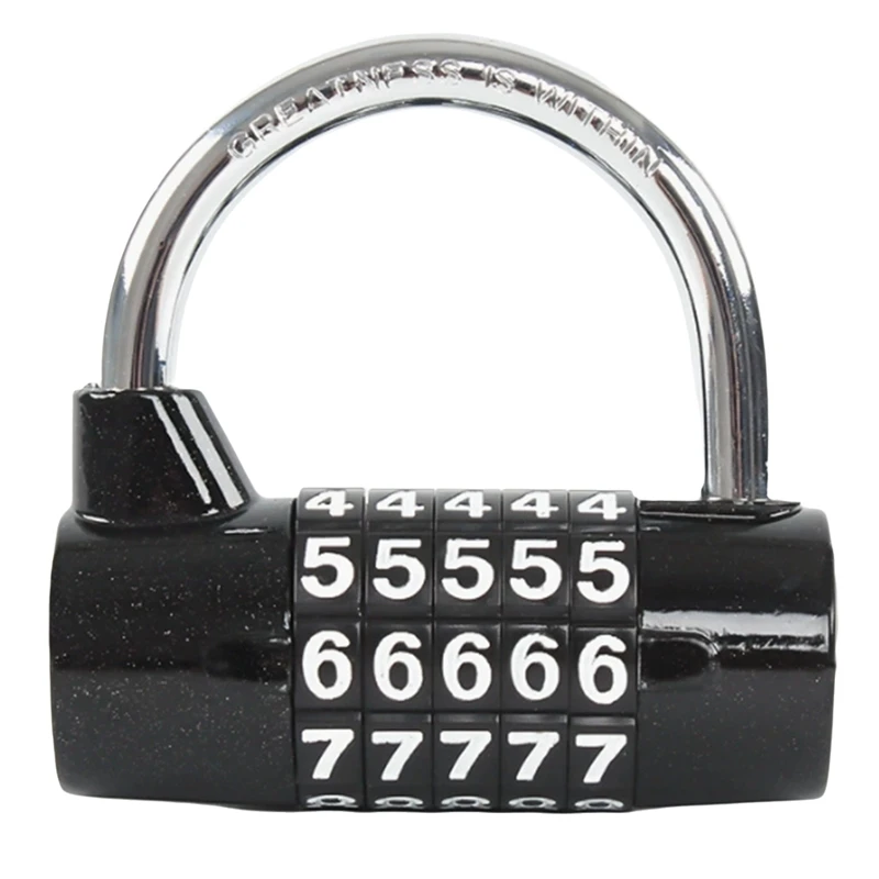 ABKO-5 Numero di cifre Combinazione Password da viaggio Lucchetto a combinazione Lucchetto con codice in lega di zinco Codice di sicurezza sicuro
