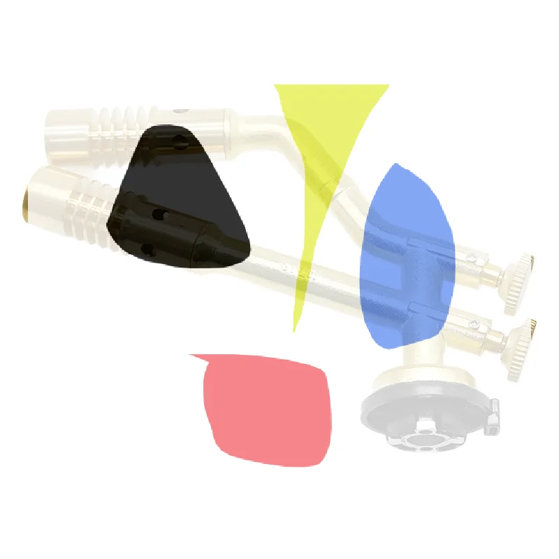 Dual-Head Gas Torch Adjustable Brass Welding Heating Flame Burner High Temperture Propane Butane Welding Torch