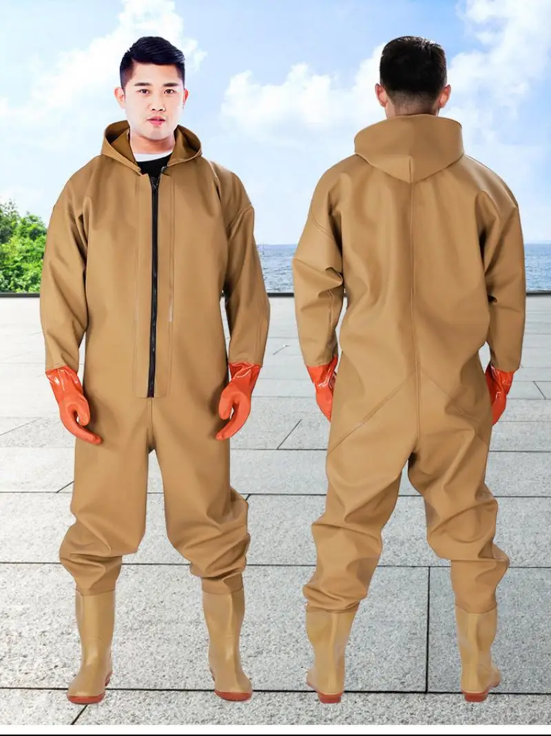 

Breathable Fishing Chest Waders for Men, Stocking Foot Wader, WinterLightweight Convertible Hunting Wading Pants Kit for Fishing
