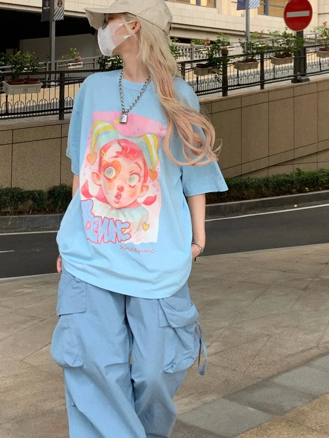 

Dopamine Wear Short-sleeved T-shirt Loose Sweet and Spicy Niche Design Tops for Women