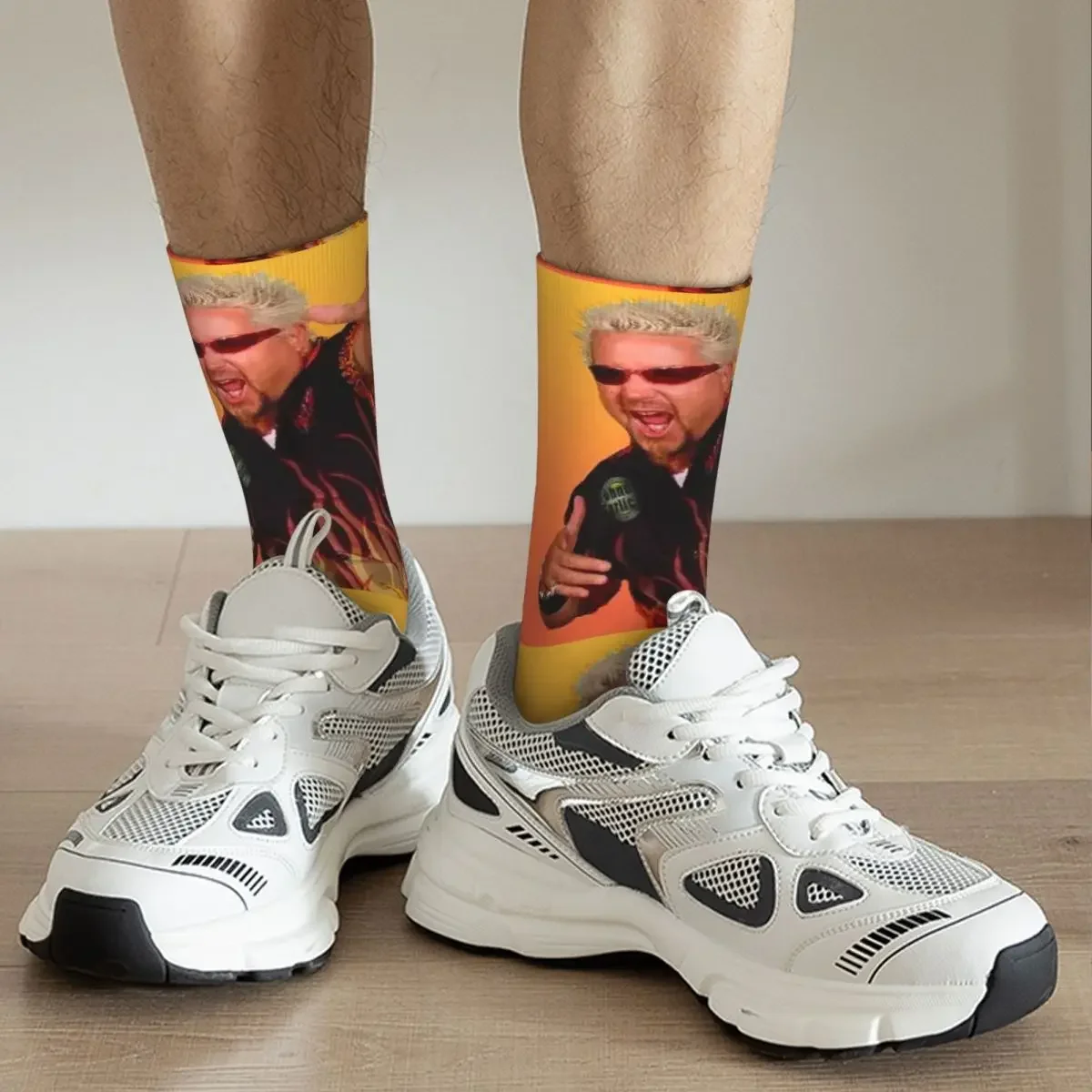 Guy Fieri Socks Harajuku Sweat Absorbing Stockings All Season Long Socks Accessories for Unisex Gifts