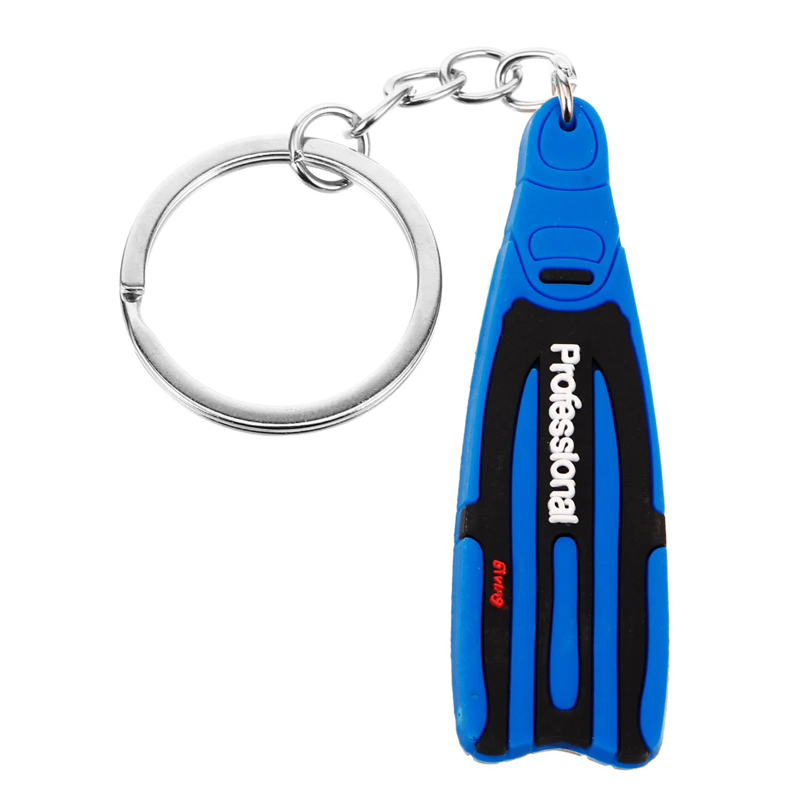 

Diving Fins Keychain Silicone Zinc Alloy Pendant For Backpack Sports Lovers Souvenir Gift Hanging Accessory Diving Keychain