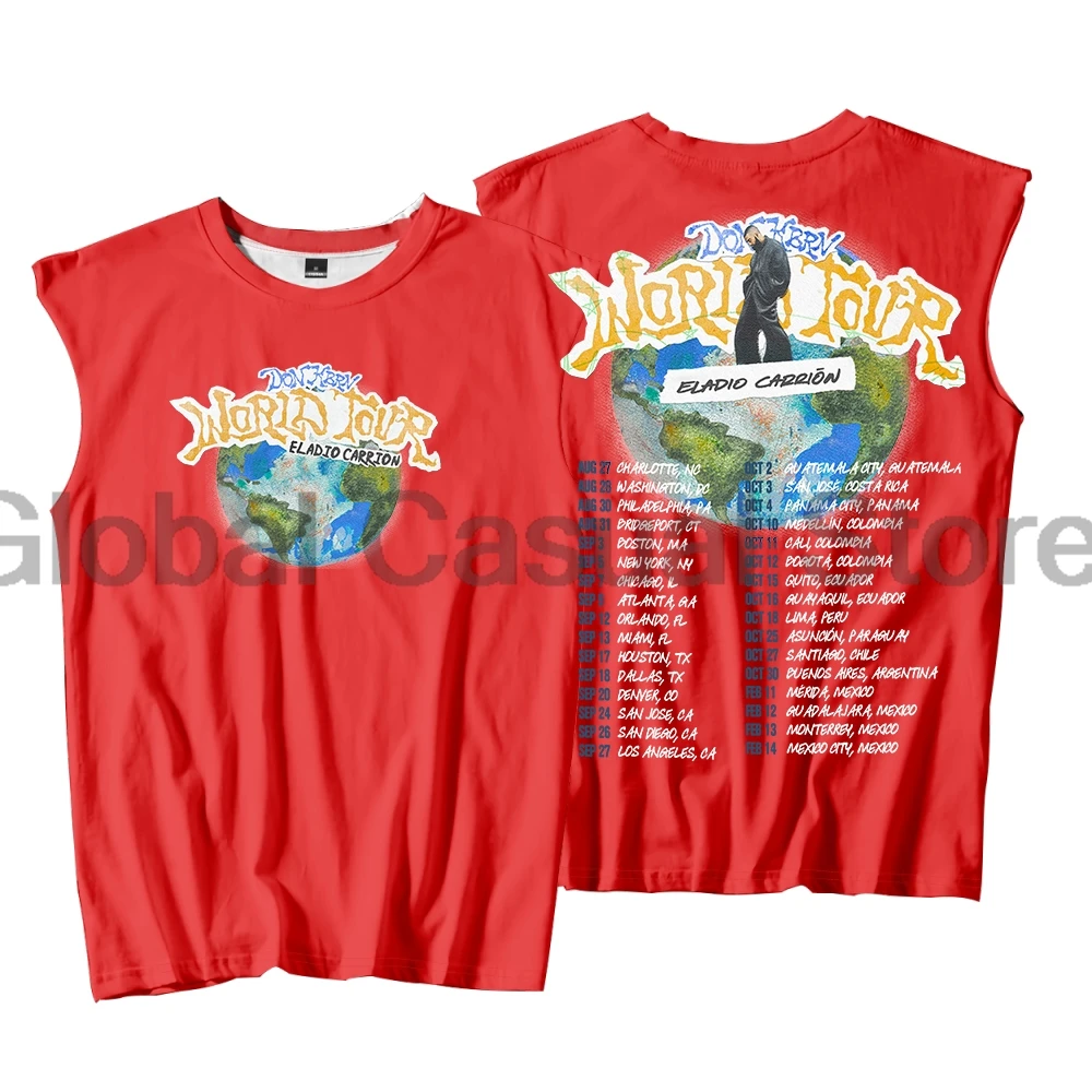 

GF Eladio Carrion Don Kbrn World Tour 2025 Tank Tops Unisex Sleeveless Vest Women Men Outdoor Streetwear Tops