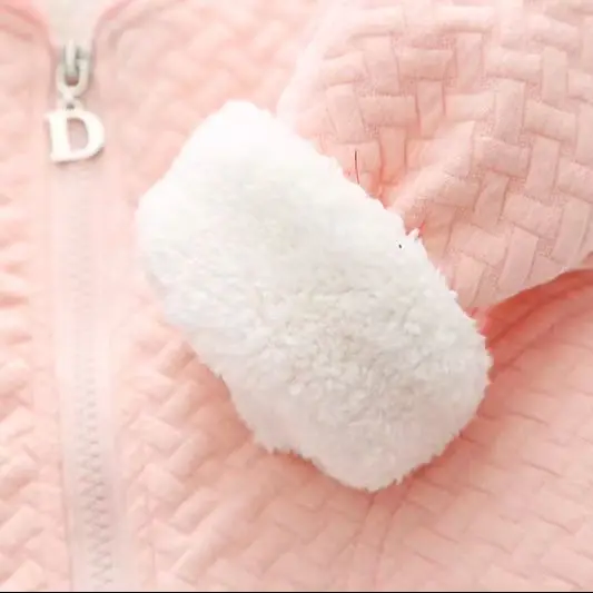 Kleinkind-Jungen-Seersucker-Jacke mit Reißverschluss, Fleece-Futter, warmer Wintermantel, Kinder-Baseballkragen, Baumwollmischung, Oberbekleidung, Größe 80-120 – Detail 4