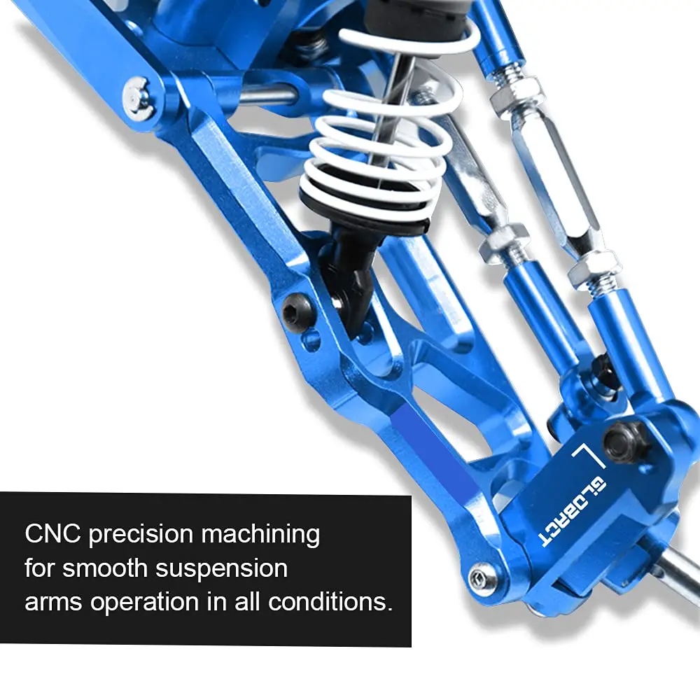 GLOBACT Aluminium Front Caster Block & Stuurblokken kit met Kogellagers voor 1/10 2WD Slash Stampede Rustler Onderdelen