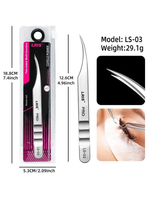 Pęseta do szczepienia rzęs Beauty Eyelash Professional z precyzyjnym klipsem Kind of Universal Eyelash Clip Dolphin Clip Flowe
