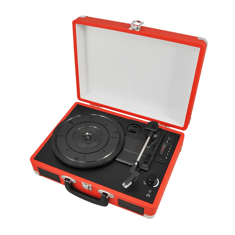 TOCADISCOS de vinilo Vintage 33 45 78 RPM RCA USB maleta