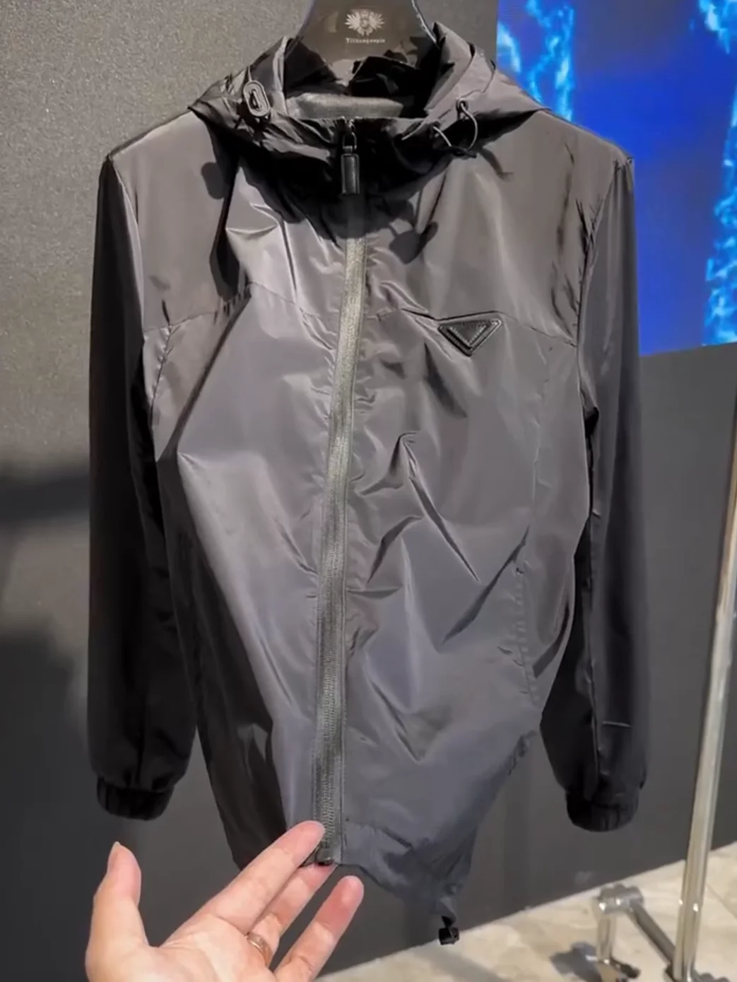 

Men's Hooded Jaet Outerwear New Spring Autumn High Quali Faion Versatile Casual Cool Busin High End Feeling