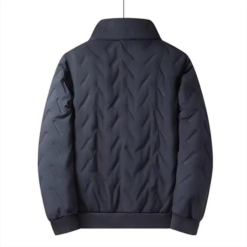 معطف Theened Lamb Velvet من القطن Jaet للرجال فضفاض كاجوال للشتاء والدفء طويل Sve معطف شبابي فايون مقاوم للبرد