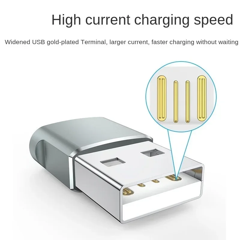 USB2.0 Mobile Phone Data Charging Cable Adapter, USB Male To TYPE - C Female Adapter