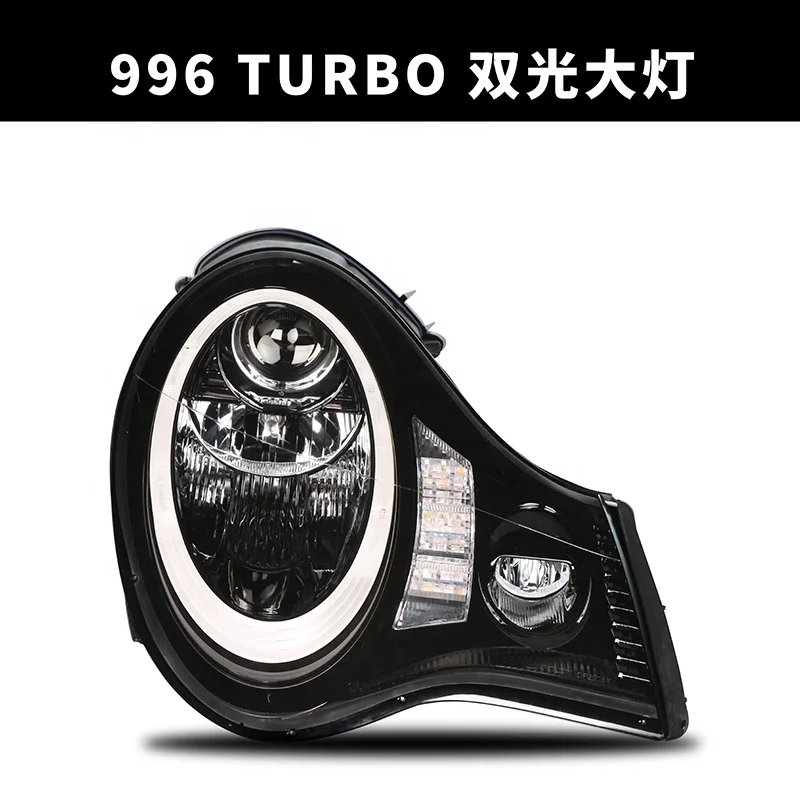 For Porsche 996 TURBO LED Head Lamp BI XENON Projector Lens Headlight