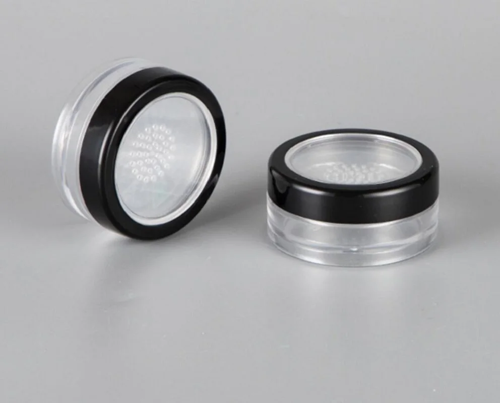 

2G plastic jar pot tin case sifter eye shadow container loose power container make up cosmetic packing