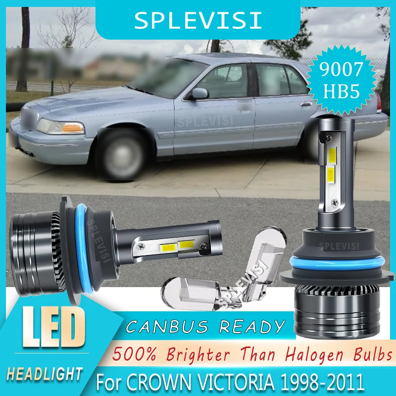 

Эффективное охлаждение, энергосберегающая надежная светодиодная фара 9007 для Ford CROWN VICTORIA 1998, 1999, 2000, 2001, 2002, 2003, 2004, 2005-2011