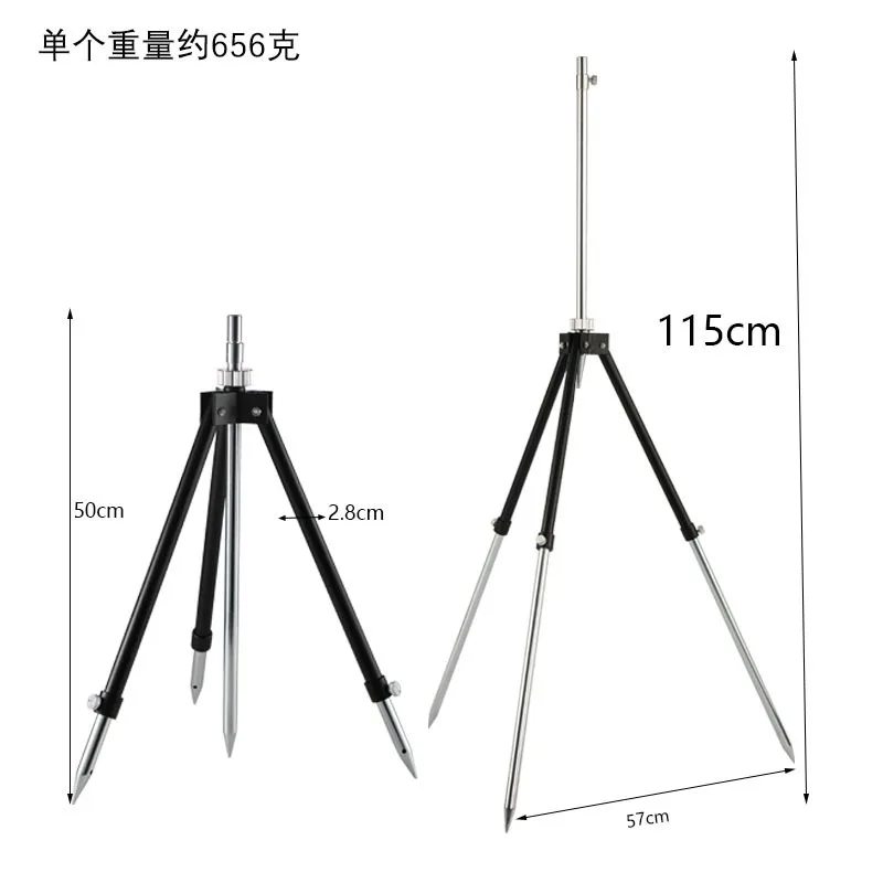 Full metal tank fishing tripod rod frame, European-style casting rod, sea rod quick folding