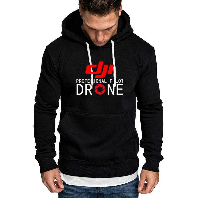 

Spring Autumn Men's Hoodies DJI Drone Pilot Print Sweatshirt Fashion Unisex Hoodie Casual Cotton Men's Hoody Tracksuit