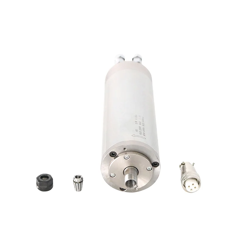 High Precision High Speed Low Noise Low Vibration Water Cooled 1.2KW Spindle Motor For Stone Cutting