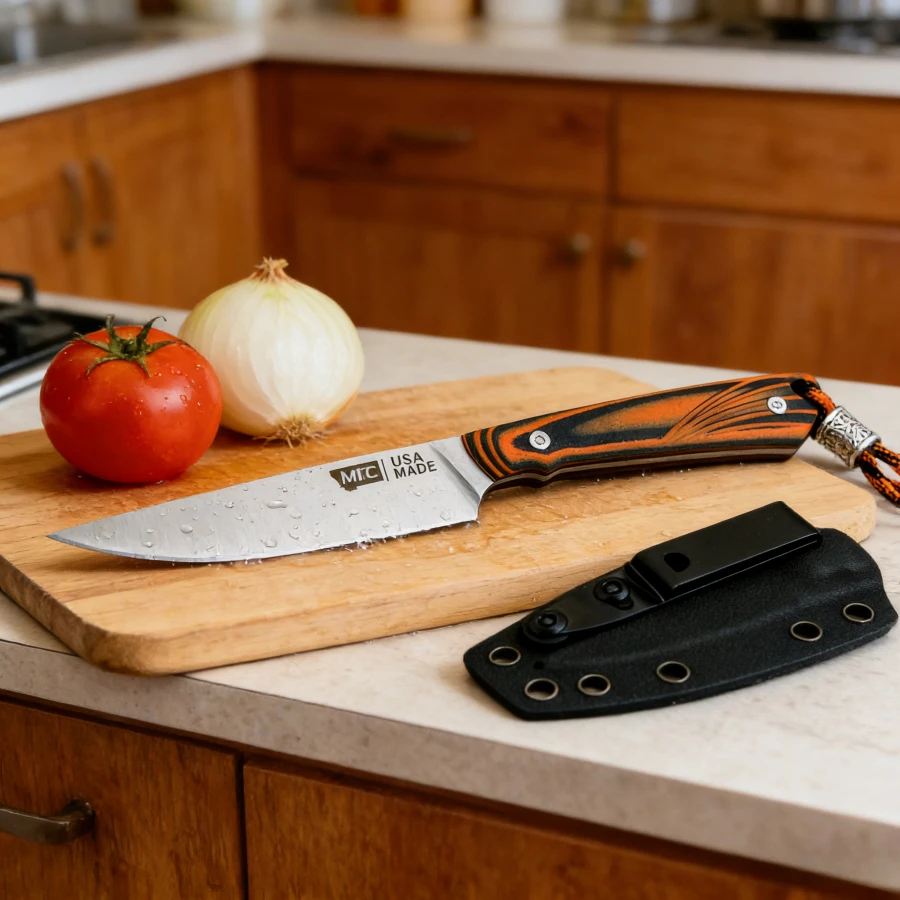 

Нож в оболочке M.K.C, лезвие 8Cr13Mov, ручка G10, портативный бытовой нож для фруктов, EDC, нож для ручной клади, практичный нож для пикника