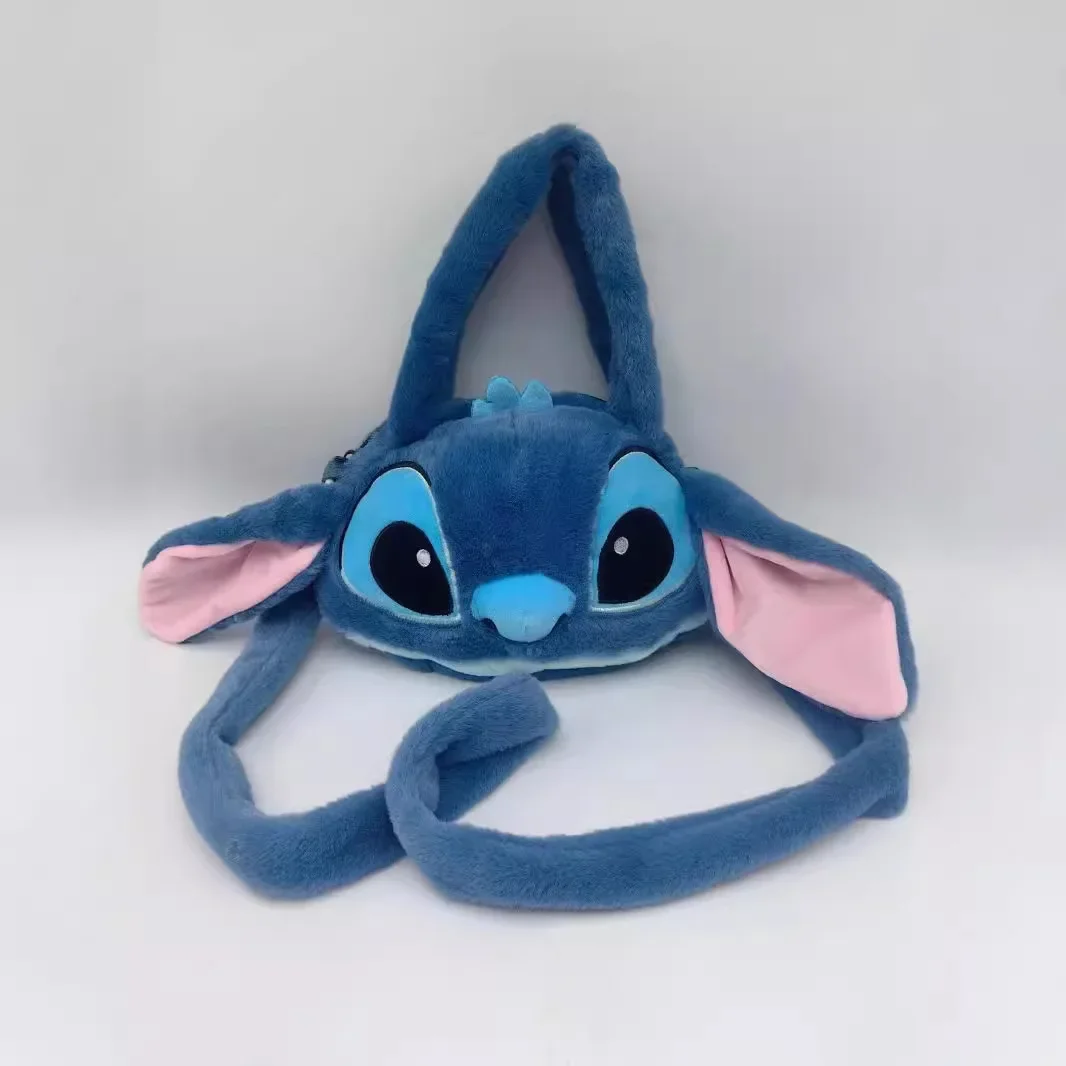 New Disney Cartoon Stitch Bags Plush Cartoon Backpack Girls Cute Purse Ins Shoulder Women Messenger Bag Parent-Child Gift Wallet