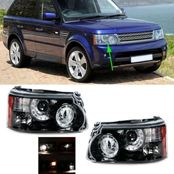 2PCS Headlamp Headlight Assembly For Land Rover Range Rover Sport L320 2010 2011 2012 2013 Car Front Bumper Head Light Lamp