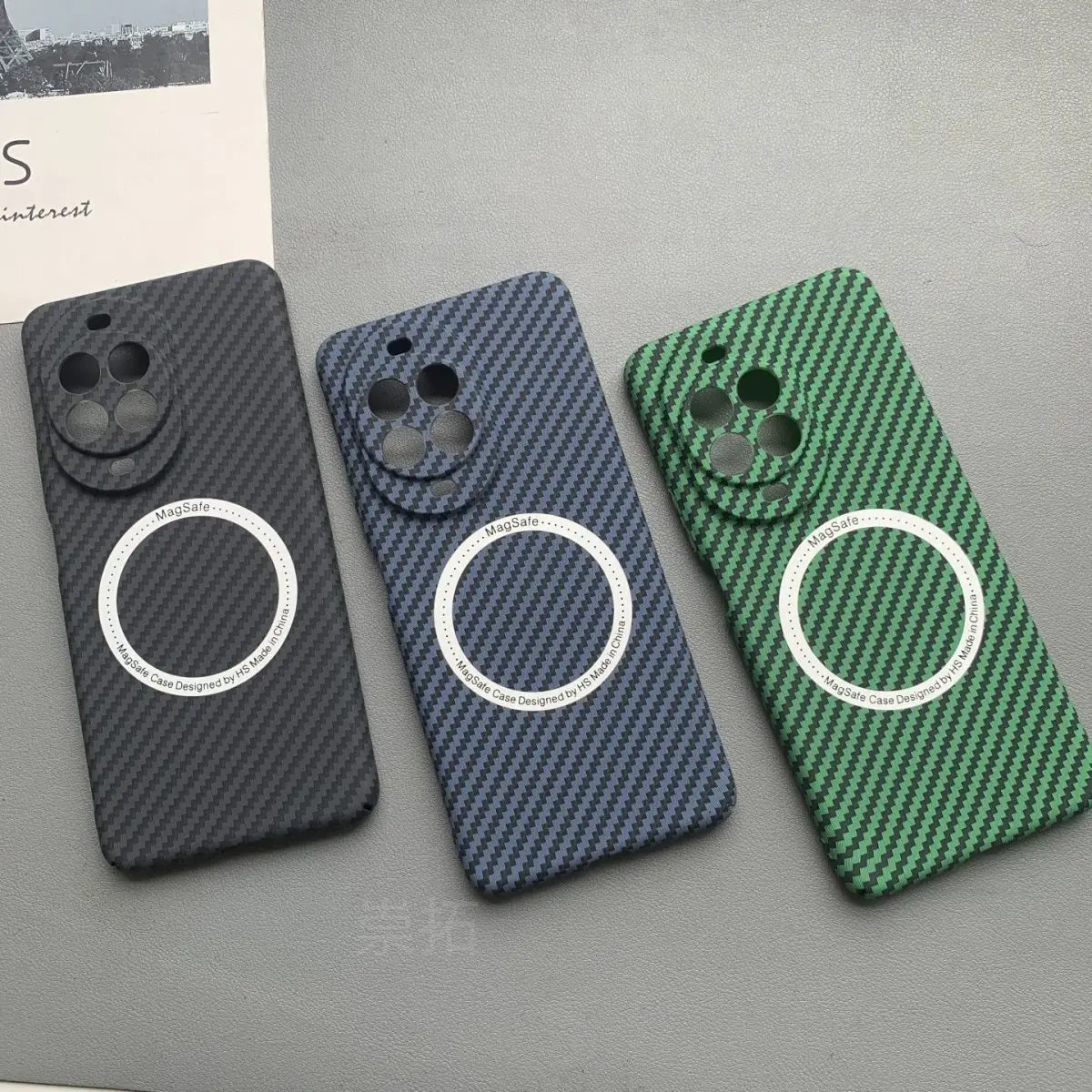 

For Huawei Nova 14 Pro Case Luxury Kevlar Fiber Texture Magnetic PC Cover For Huawei Nova 14Pro Shockproof Funda