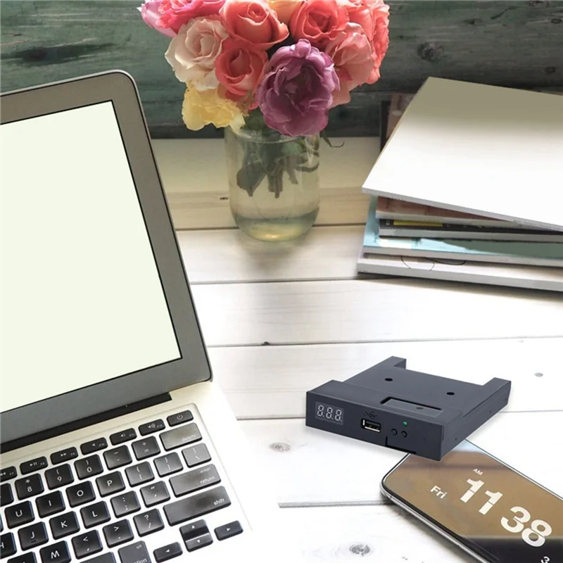 VO-U100K 3.5In 1.44MB 1000 Unidade de disquete para simulação de emulador USB para teclado musical Interface de driver de disquete de 34 pinos