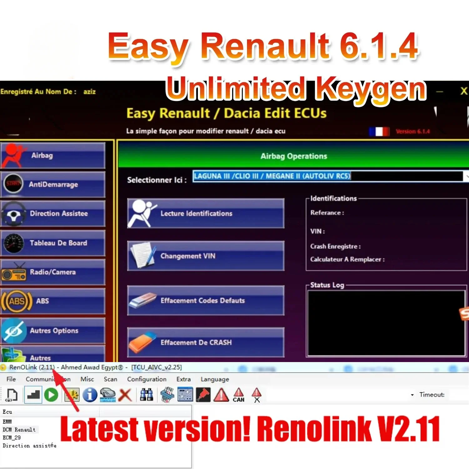 yZ[zȒPm[ 6.1.4 \tgEFAm[ ECU vO}[NANbVGAobOJ[hL[ UCH N[i[ OBDLink Renolink œ