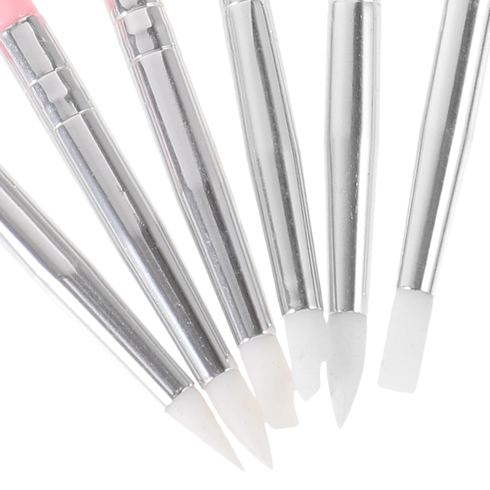 

6pcs Nail Line Drawing Brush Durable Long Handle Manicure Tool For Natural Acrylic Gel Nails Professional Home Use Nail Art