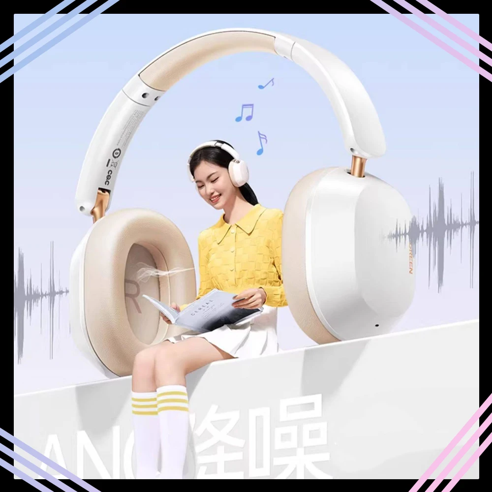 

UGREEN Max5c Wireless Bluetooth Headphones ANC 43dB Active Noise Cancellation Hi-Res LDAC 75H Spatial Audio Earphones Headset