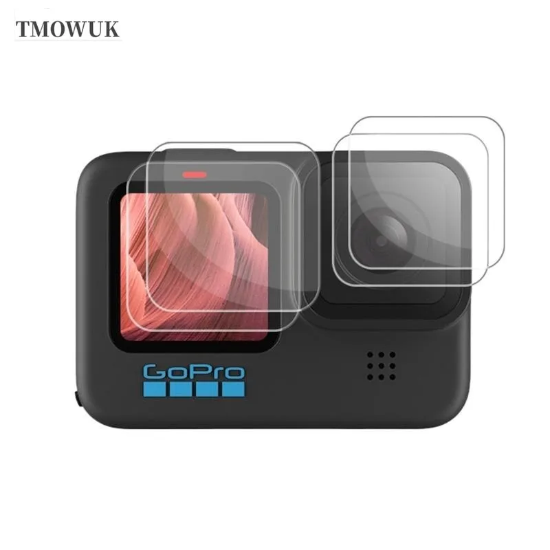 

For GoPro Hero 12 11 10 9 Camera Tempered Glass Screen Lens Protector HD 9H Anti-scratch Accessories Full Cover Front Back