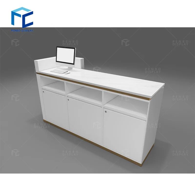 2025customized.Modern Reception Desks Beauty Salon With Cashier Counter front Reception counter Office Desk