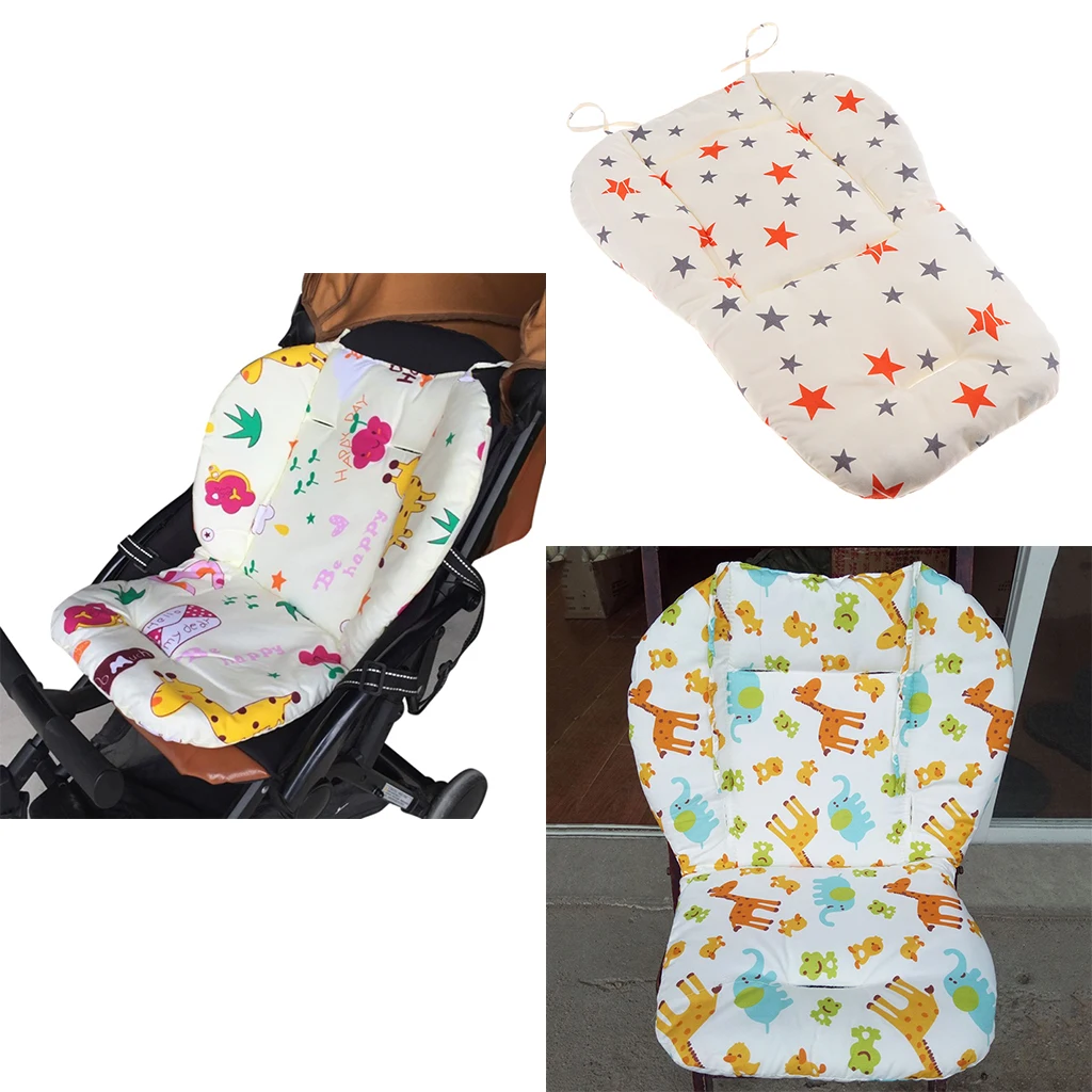 Stroller Seat Soft Mattress Pad Universal Cotton Liner for Baby Pram Dining Chair and Car Seat Cover