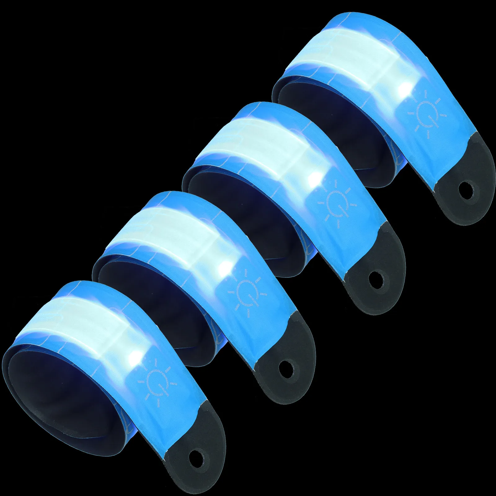 4Pcs LED Horse Ankle Bands Adjustable Leg Wraps Comfortable Fit Outdoor Night Riding Cycling Running Reflective Safety Bracelets