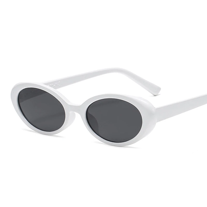 Sexy Vintage Oval Sunglasses Woman Brand Designer Shades Mirror Sun Glasses Retro Small Frame Black Oculos De Sol Feminino  image 5