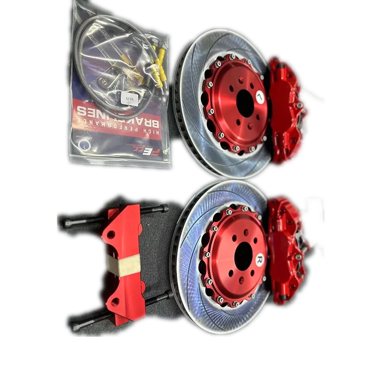 Groothandel Gemodificeerde Racing Remklauw voor ap Racing 5200 4 POT Remklauw Sport Remschijf 330 * 28mm voor 17 Inch Wiel