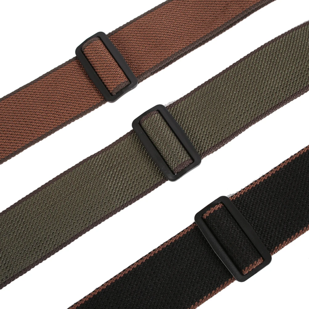 

Guitar Strap Electric Bass Adjustable Belt Black PU 3 Picks Storage Guitar Accessories Musical Instruments