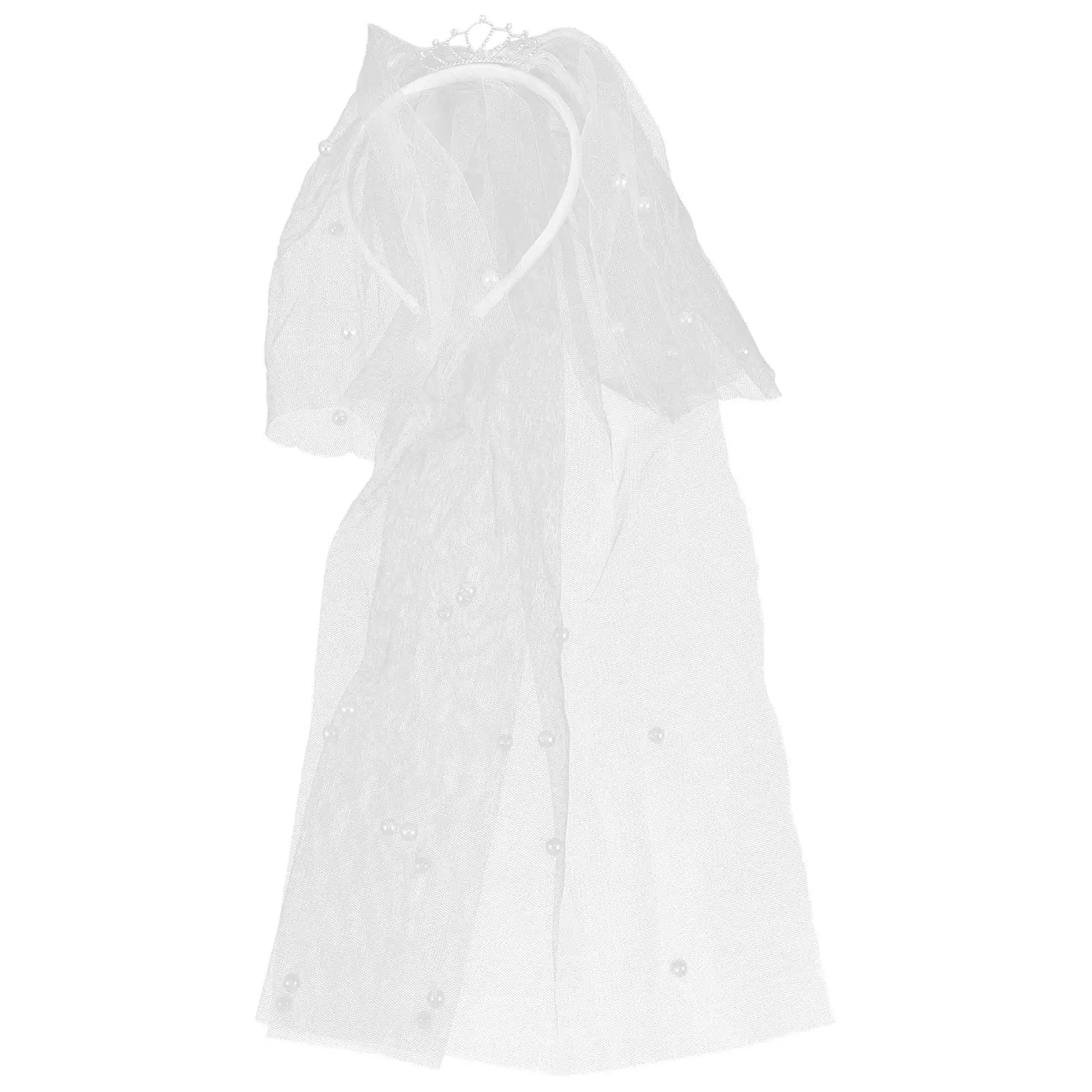 Children's Crown Headband Birthday Party Accessories Premium Lace Girls Hair Band Decorative Headdress Lightweight Durable Kids