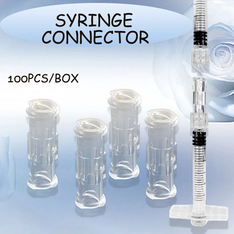 

10-100pcs Luer Syringe Connector Double Joints Coupler Individual Packaging Sterile Female to Female Luer Lock Adapter