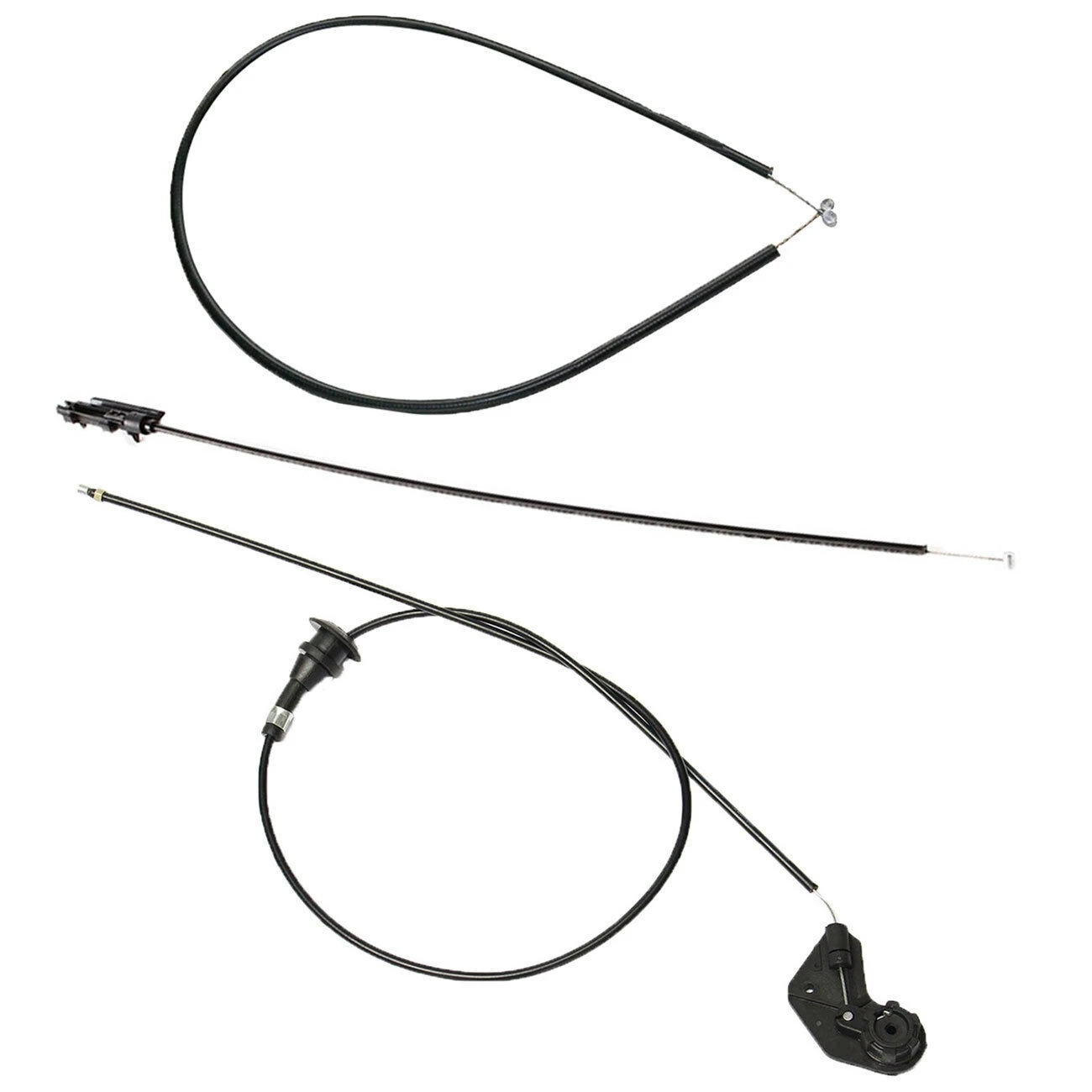 Cable de liberación de capó Bowden para motor de 3 piezas, para BMW E39, 525I, 530I, 51238176595, 51238190754, 51238176596